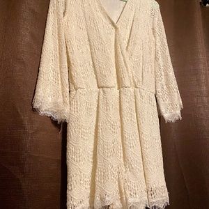 White Lace Romper